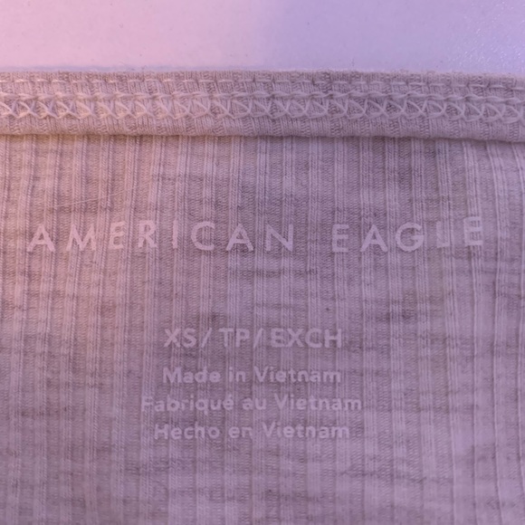 White american eagle crop tank. size xs. - Picture 2 of 2